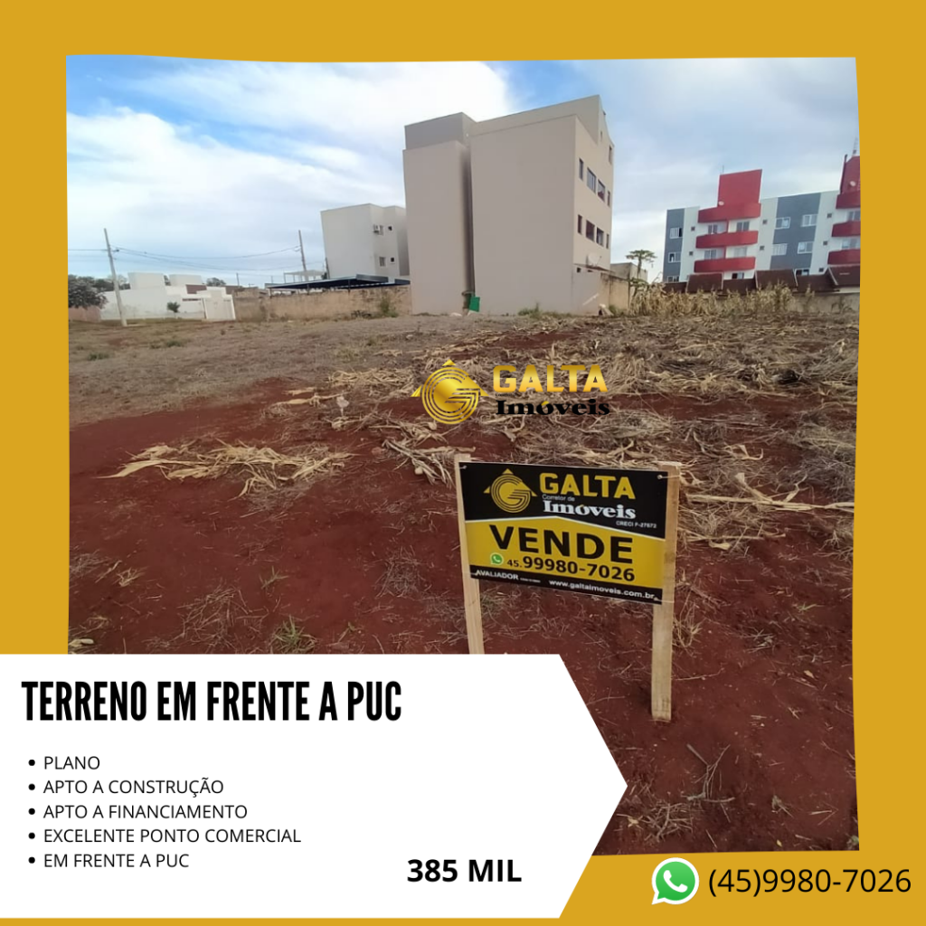 TERRENO LOT. VERBO DIVINO  EM FRENTE A PUC