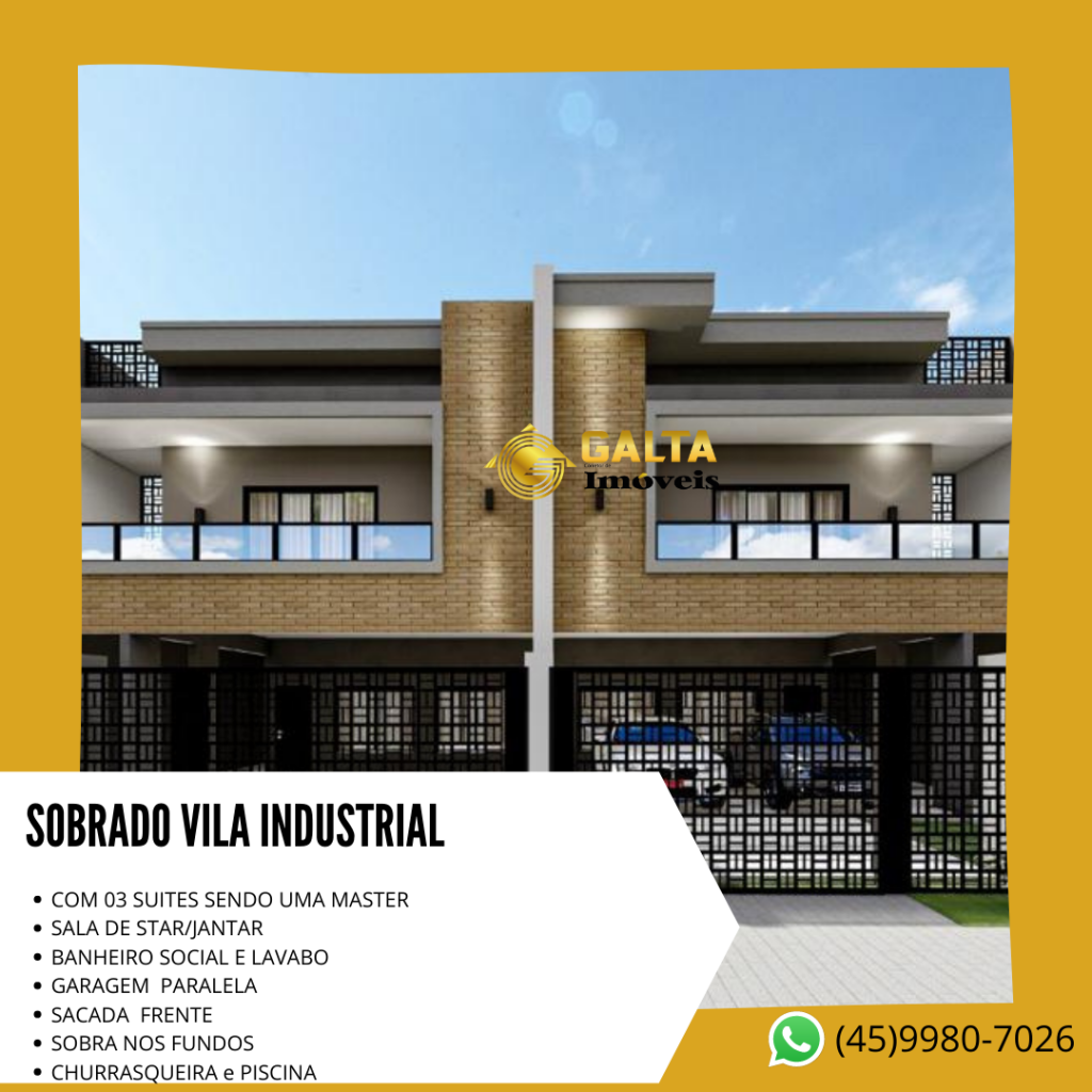 SOBRADO ALTO PADRÃO VILA INDUSTRIAL