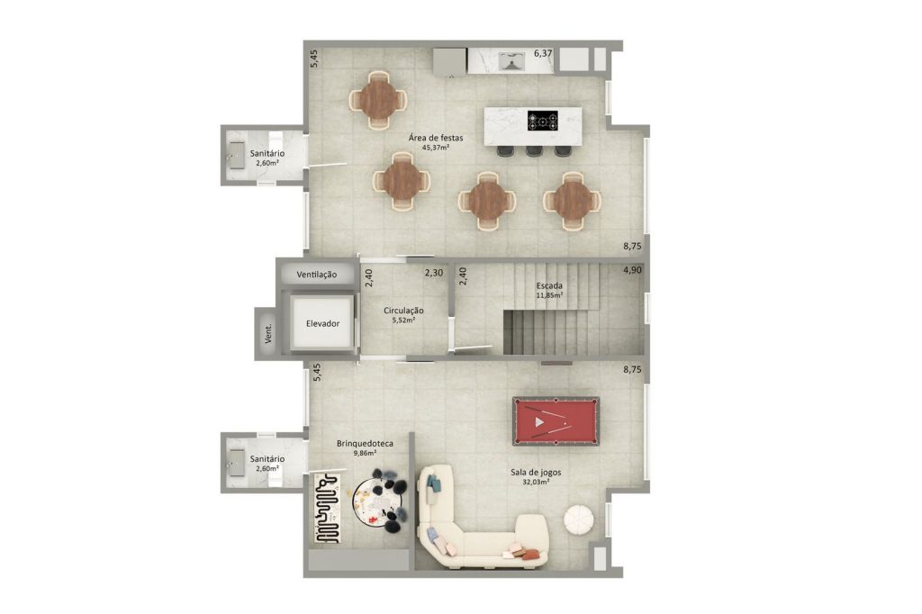 APARTAMENTO JD LA SALLE  02 aptos por andar