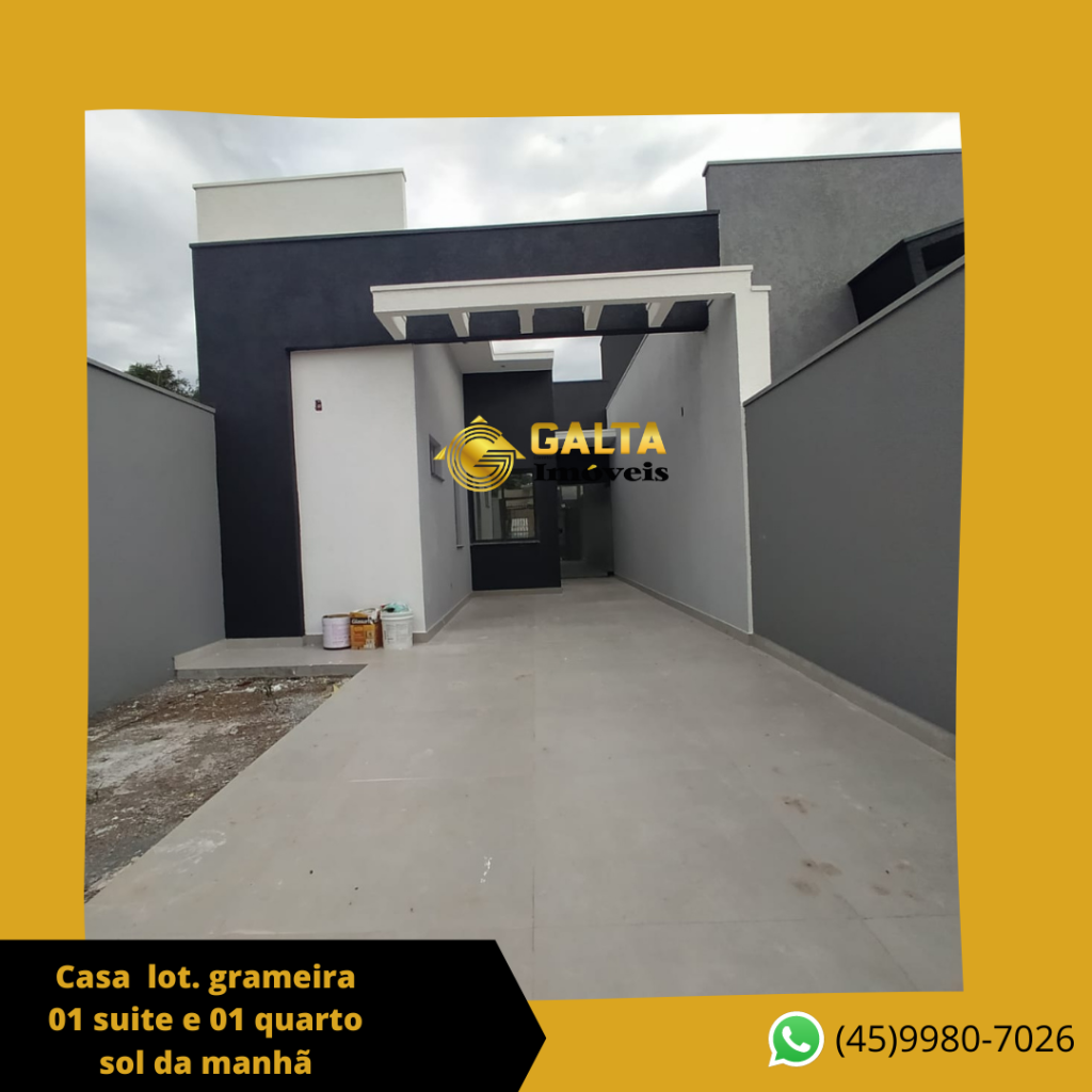 CASA COM 01 SUITE 01 QUARTO lot. grameira