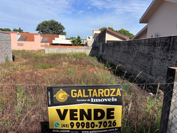 TERRENO JARDIM GISELA AO LADO DA SECRETARIA DA SAÚDE
