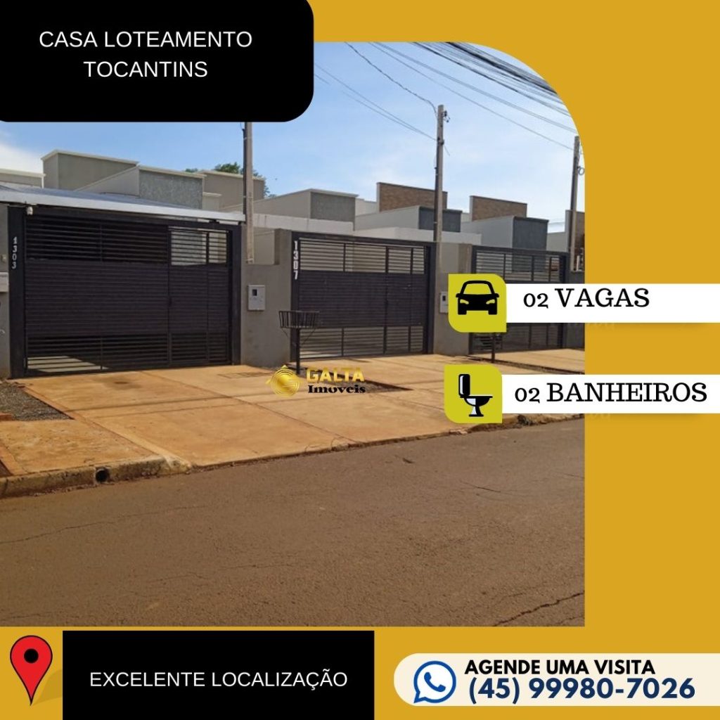 CASA LOTEAMENTO TOCANTINS