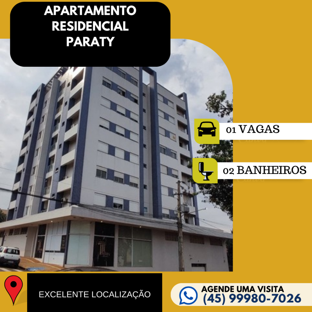 APARTAMENTO NO CENTRO DE TOLEDO  MOBILIADO RESID. PARATY