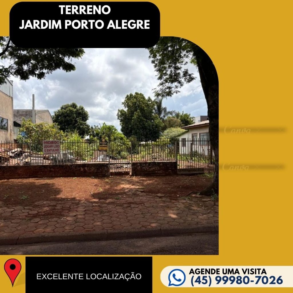 TERRENO JARDIM PORTO ALEGRE