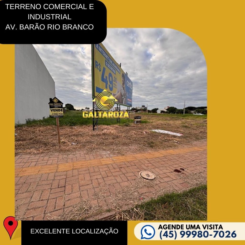 TERRENO COMERCIAL E INDUSTRIAL JF GISELA    NA BARÃO RIO BRANCO